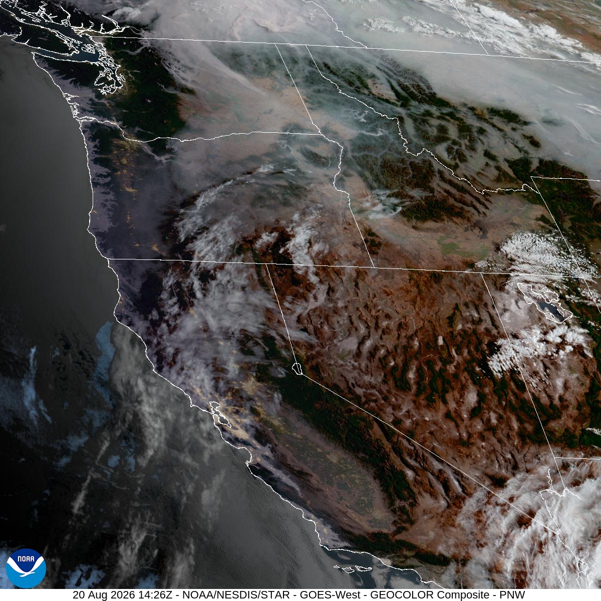 Satellite Imagery of western US